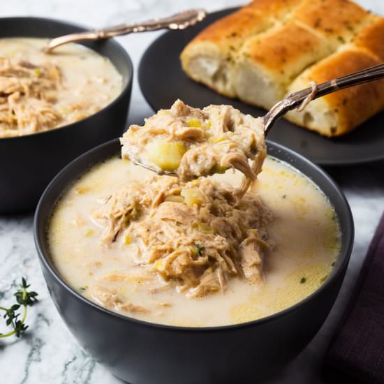 Chicken and Potato Soup with Leeks - Recipe photo by cooking.with.carbs