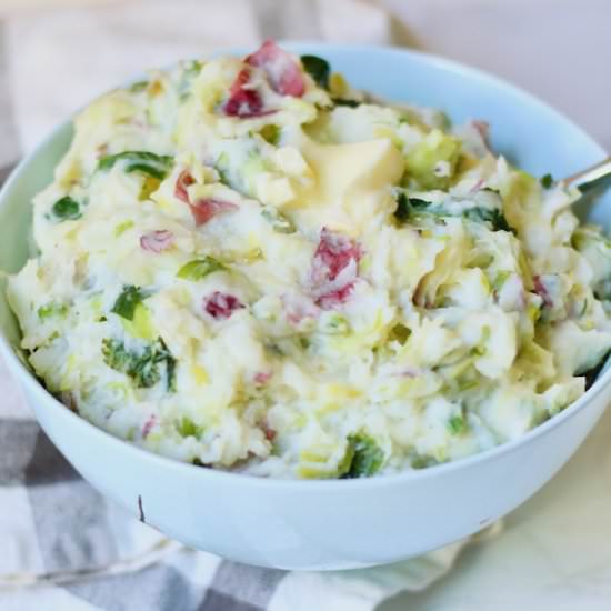 Colcannon Potatoes - Recipe photo by the good eats co