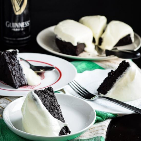 Guinness Chocolate Ice Cream Cake - Recipe photo by Annikaeats