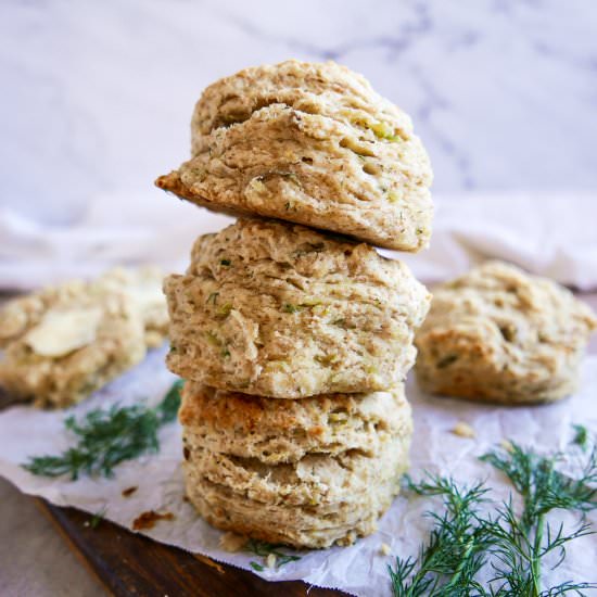 Potato Onion Dill Biscuits - Recipe photo by gastronotherapy