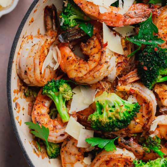 Shrimp and Broccoli Skillet - Recipe photo by afullliving