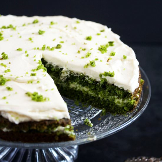 Spinach Cake (with White Chocolate) - Recipe photo by adinutza