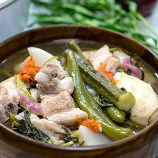 Sinigang na Baboy - Recipe photo by amiablefoods