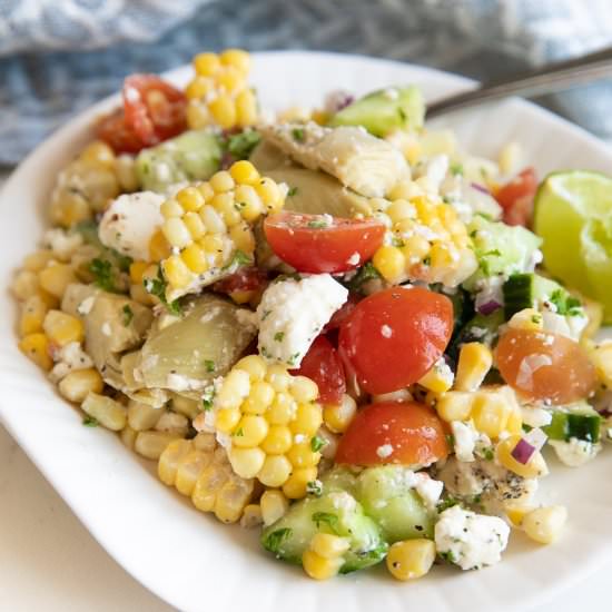 Fresh Corn Salad - Recipe photo by theforkedspoon