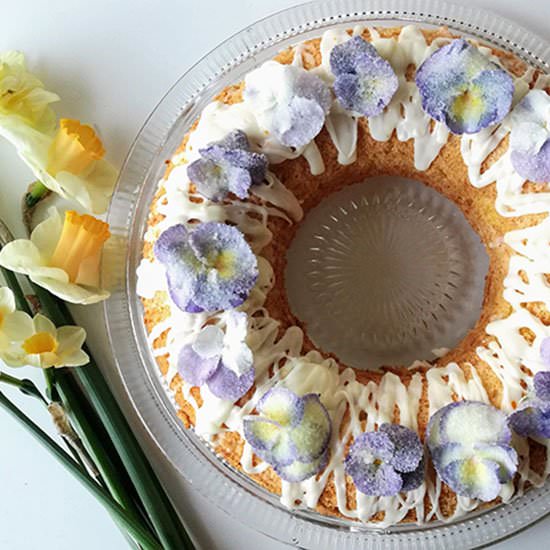 Cointreau Daffodil Cake - Recipe photo by The Inspirational Nook