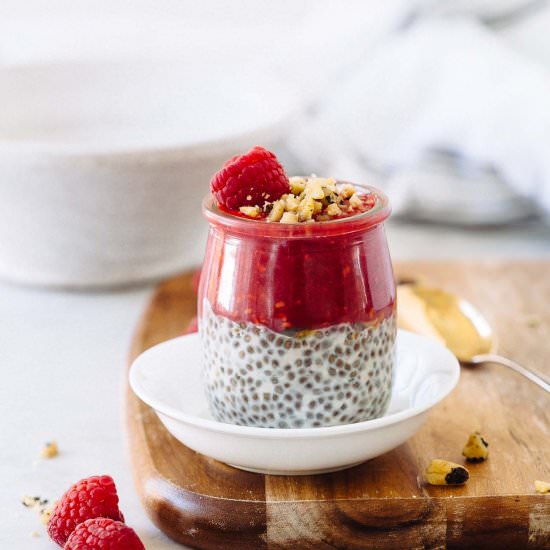 Raspberry Chia Pudding - Recipe photo by PrimaveraKitchen