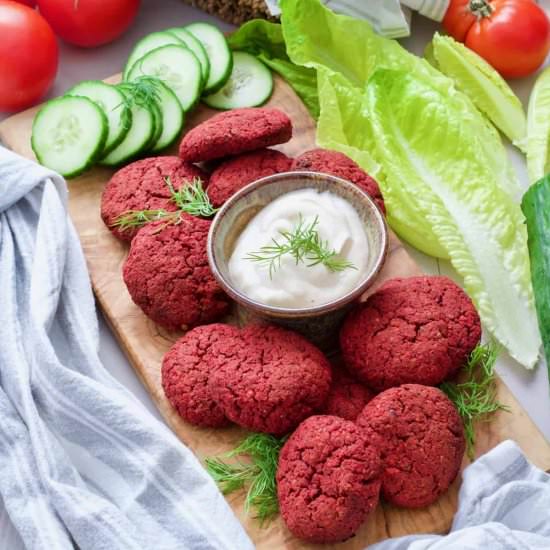 Baked Beetroot Falafel - Recipe photo by joskitchenlarder