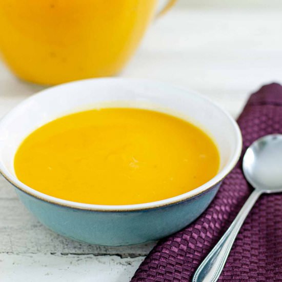 Instant Pot Butternut Squash Soup - Recipe photo by VeggiePrimer