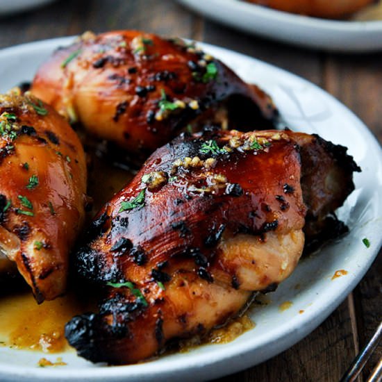Air Fryer Honey Garlic Chicken - Recipe photo by Home Cooked Harvest