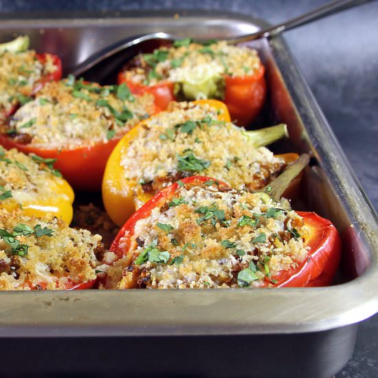 Roasted Stuffed Peppers - Recipe photo by glutenfreealchemist