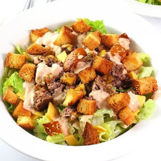 big mac salad - Recipe photo by nowcookthis