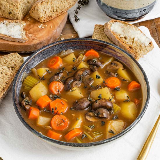 Vegan Irish Guinness Stew - Recipe photo by tastythriftytimely