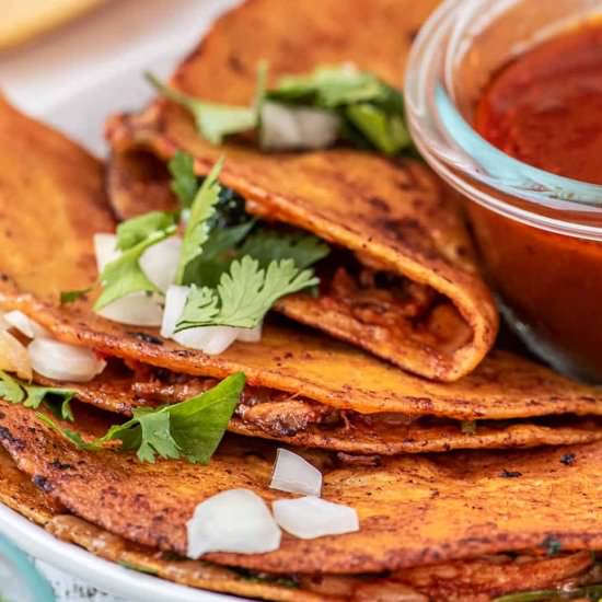 Chicken Birria Tacos - Recipe photo by SundaySupper