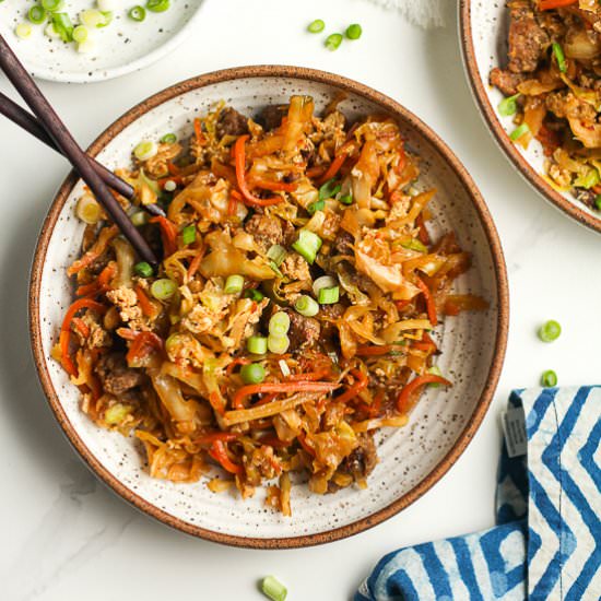 Low Carb Egg Roll in a Bowl - Recipe photo by suebeehomemaker