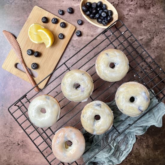Baked Blueberry Cake Donuts - Recipe photo by Virtually Yours