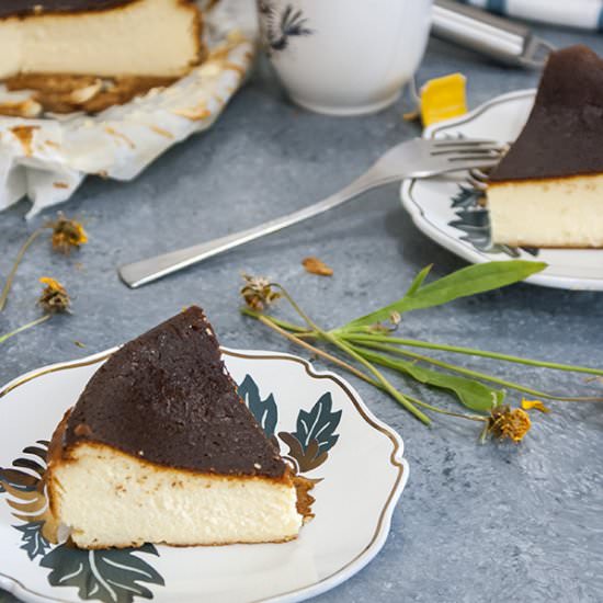 Basque Burnt Cheesecake - Recipe photo by amiablefoods