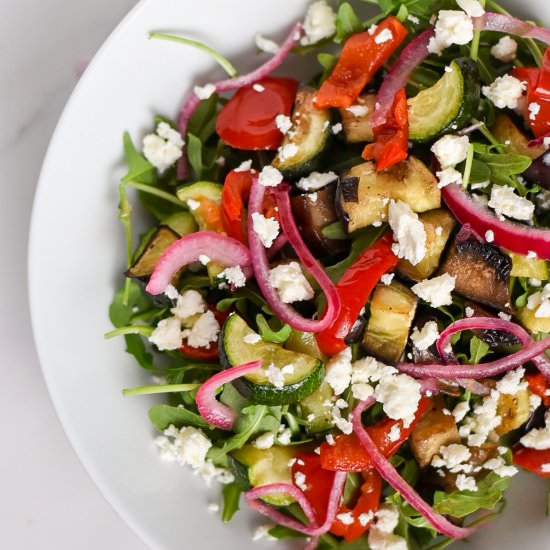 Roasted Veggie Salad - Recipe photo by kindrootsfood