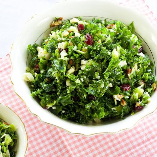 brussels sprouts & kale salad - Recipe photo by mindyscookingobsession