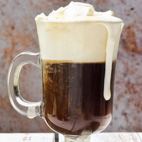 Classic Irish coffee - Recipe photo by Annikaeats