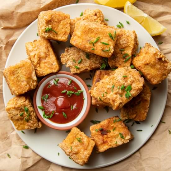 Tofu Chicken Nuggets - Recipe photo by Connoisseurus Veg
