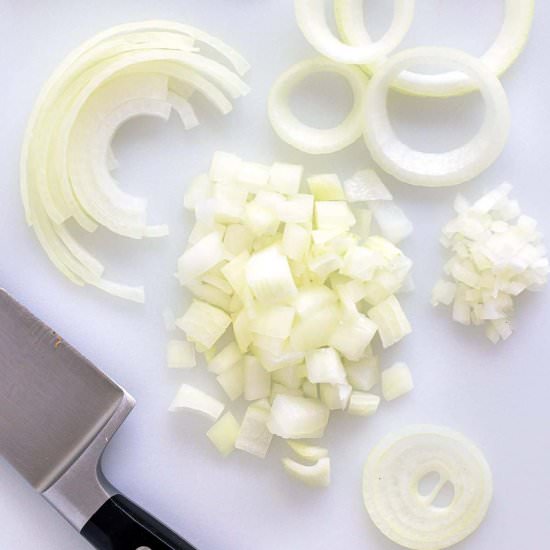 How to Cut an Onion - Recipe photo by Jessica Gavin