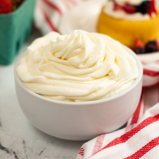 Stabilized Whipped Cream - Recipe photo by simplystacie
