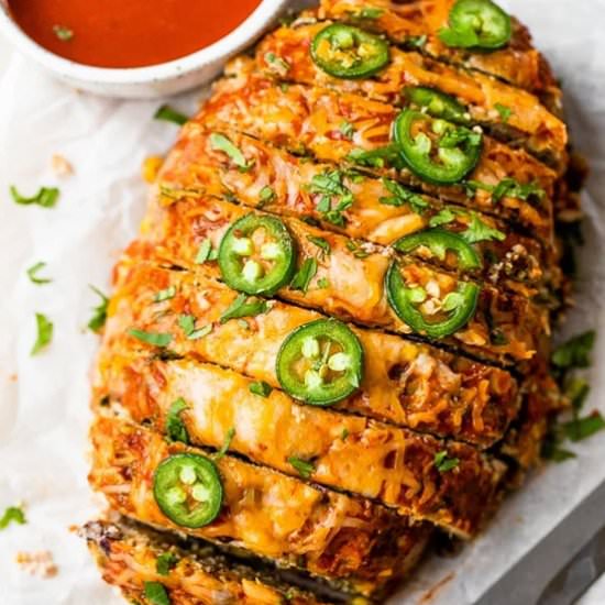 Enchilada Turkey Meatloaf - Recipe photo by Skinnytaste
