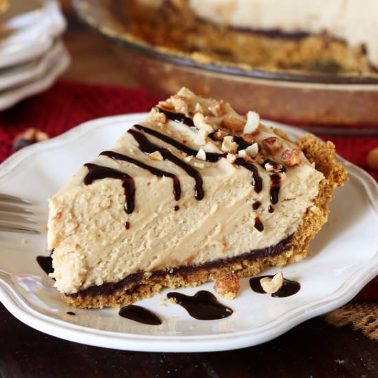 Black Bottom Peanut Butter Pie - Recipe photo by thekitchenismyplayground