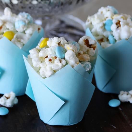 Baby Shower White Chocolate Popcorn - Recipe photo by thekitchenismyplayground