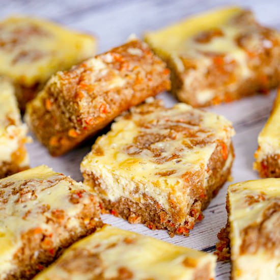 Carrot Cake Cream Cheese Bars - Recipe photo by thebakingchocolatess