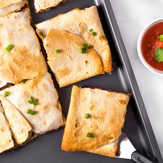 Sheet Pan Quesadillas - Recipe photo by AllThingsMamma