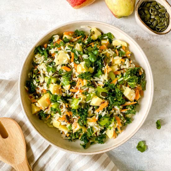 Kale wild rice salad - Recipe photo by Low Histamine Kitchen