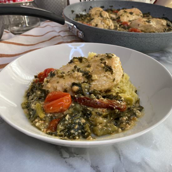 Healthy Tuscan Chicken Recipe - Recipe photo by Girlwithaspatula