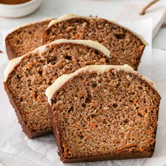 Easy Carrot Cake Loaf - Recipe photo by ToSimplyInspire