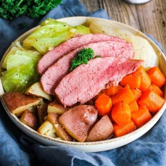 Dutch Oven Corned Beef - Recipe photo by taoofspice