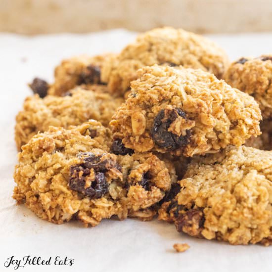 Coconut Flour Oatmeal Cookies - Recipe photo by Joy Filled Eats
