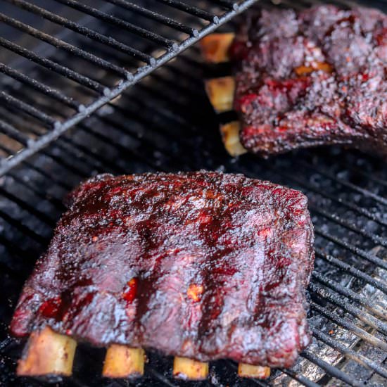 Smoked Beef Ribs - Recipe photo by HIldaskitchenblog