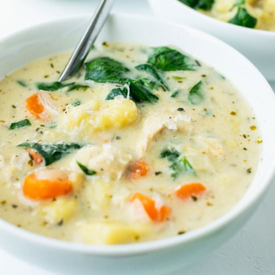 Chicken Gnocchi Soup - Recipe photo by sticksscratchkitchen