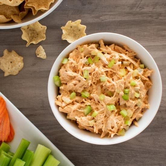 No-Bake Buffalo Chicken Dip - Recipe photo by momentsandmeals