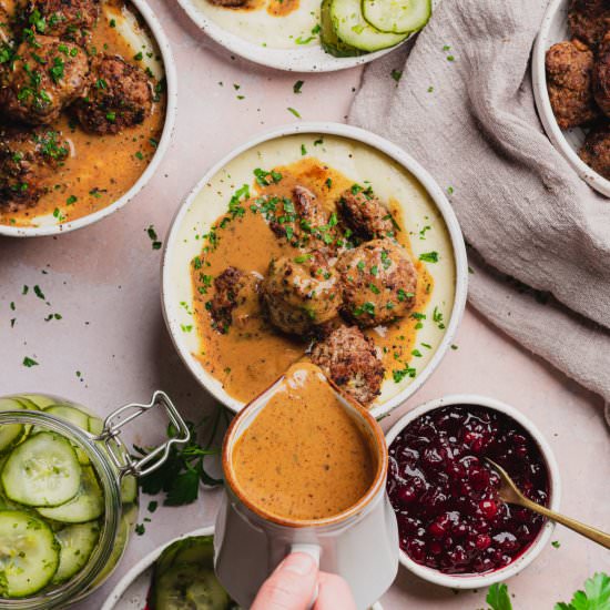 Keto Swedish Meatballs - Recipe photo by afullliving