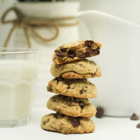 Soft & Chewy Chocolate Chip Cookies - Recipe photo by jenna@heavenlyspiced.com