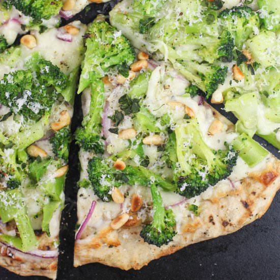 Broccoli White Pizza - Recipe photo by EricasRecipes