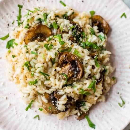 Mushroom Risotto - Recipe photo by Skinnytaste