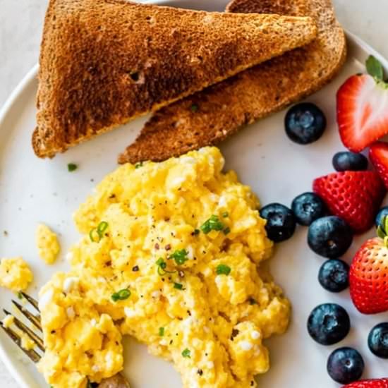Scrambled Eggs with Cottage Cheese - Recipe photo by Skinnytaste