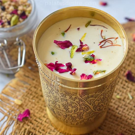 Instant Thandai - Recipe photo by Palates Desire
