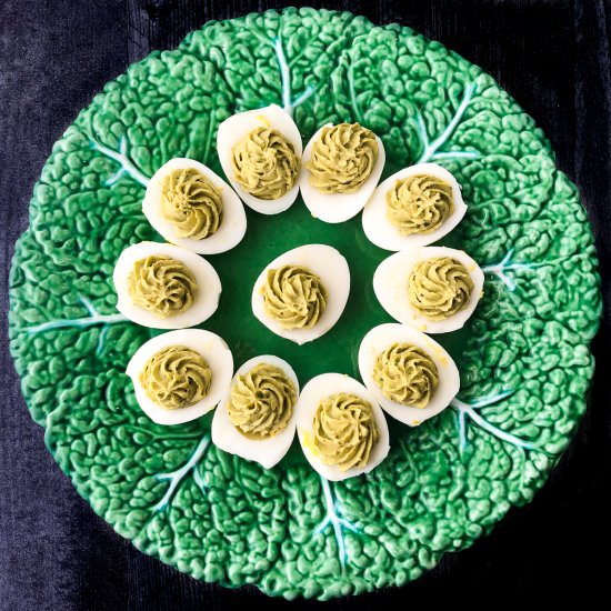 Green Goddess Keto Deviled Eggs - Recipe photo by MyLifeCookbook