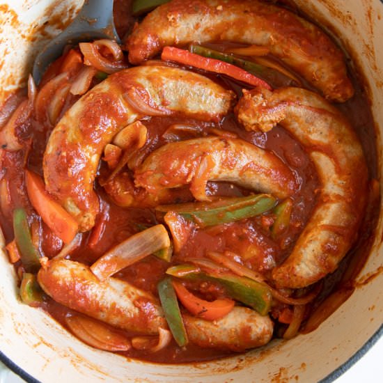 Sausage and Peppers - Recipe photo by theforkedspoon
