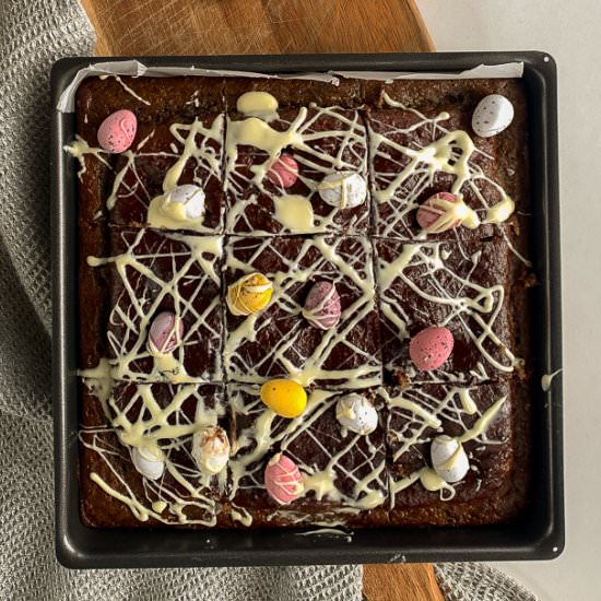 Easter Chocolate Protein Brownies - Recipe photo by therarewelshbit