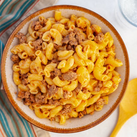 Instant Pot Hamburger Helper - Recipe photo by Kitchenskip