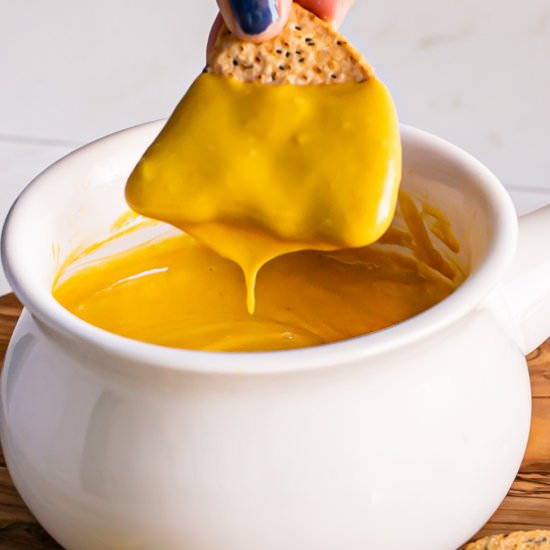 Vegan Nacho Cheese Sauce (nut-free) - Recipe photo by Healthy Little Vittles